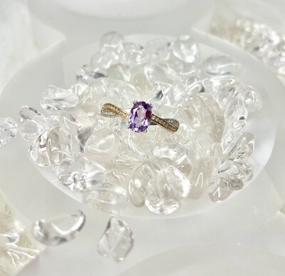 Grape Amongst the Waves Amethyst Ring