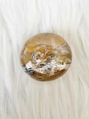 Sandy Snow Globe Ocean Jasper Palmstone
