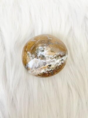 Sandy Snow Globe Ocean Jasper Palmstone