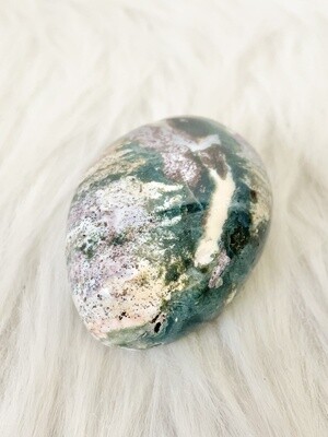 Soybean Field Ocean Jasper Palmstone with Quartz