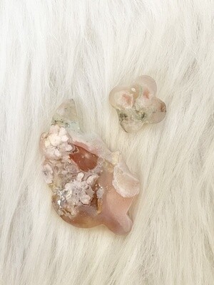 Summertime Flower Agate Carvings