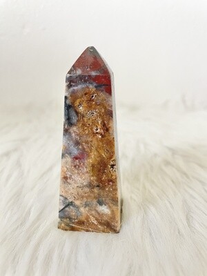 Lipstick Nights Red Jasper Obelisk