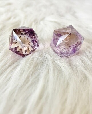 Sparkling Jewel Ametrine Isocahedron