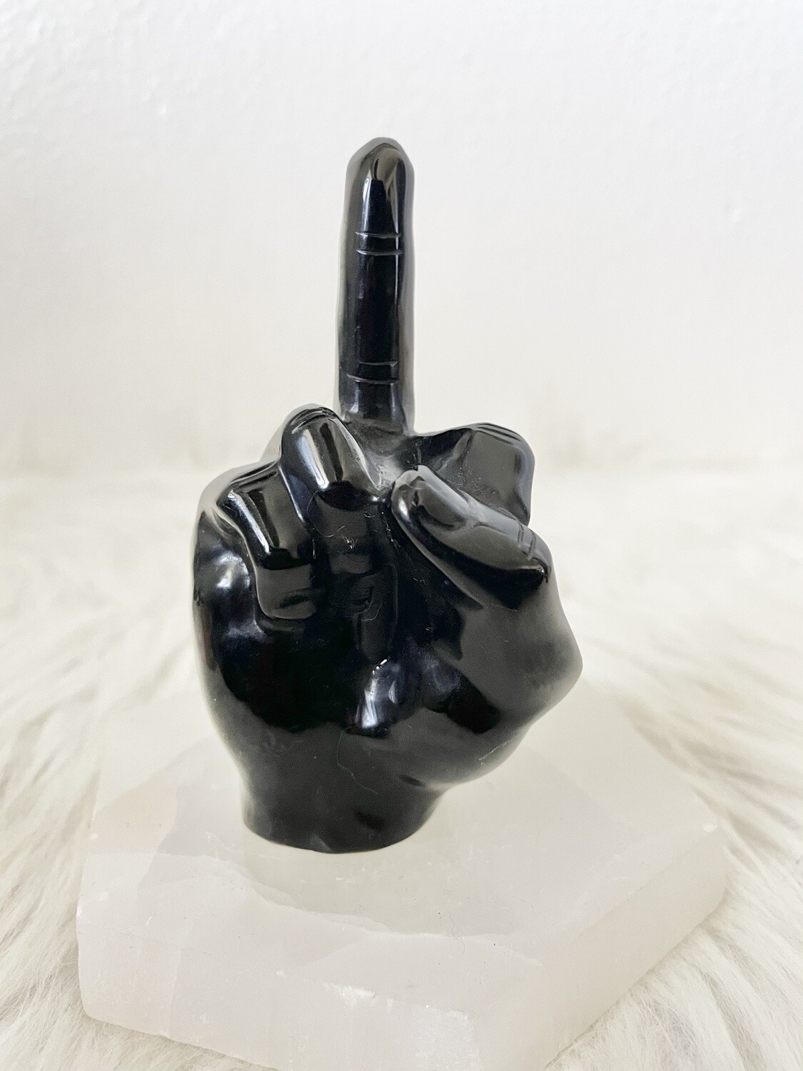 Life Black Obsidian Finger