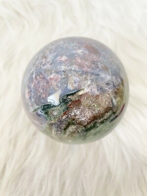 Magical Forest Ocean Jasper Sphere