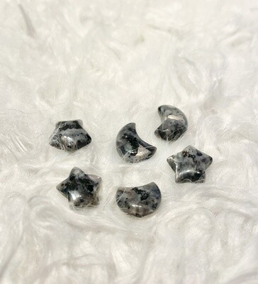 Twinkle Larvikite Moon &amp; Stars