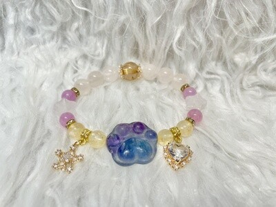Best Friend Fluorite Paw Bracelet