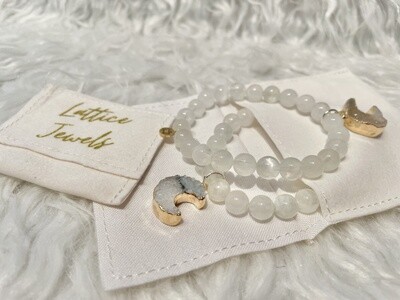 Barley Moon Moonstone Bracelets