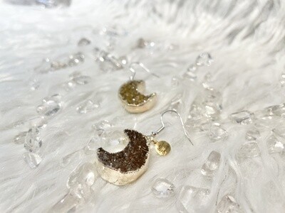 Sugar Moon Druzy Agate Earrings