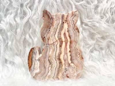 Bella Crazy Pink Lace Jasper Druzy Cat