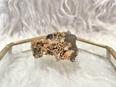 Terracotta Vanadinite on Goethite