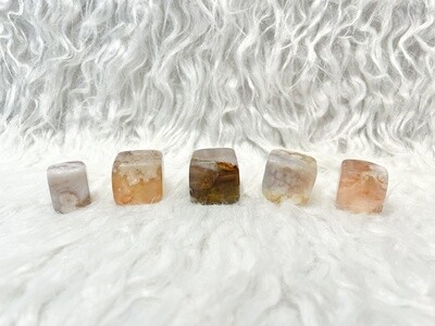 Flower Zen Flower Agate Cubes