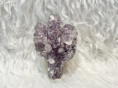 Prickly Pear Amethyst Carved Cactus