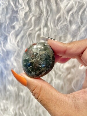 Bloodstone with Pyrite Tumble