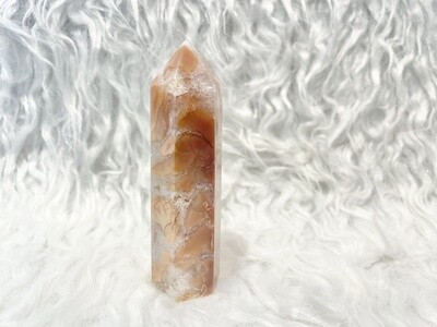 Tectonic Plates Ibis Jasper in Quartz Tower