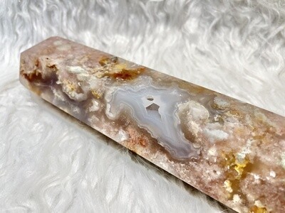 Caramel Biscuit Flower Agate Tower