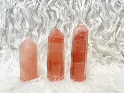 Love Potion Rose Calcite Towers