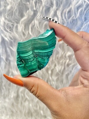 Geisha Fan Malachite