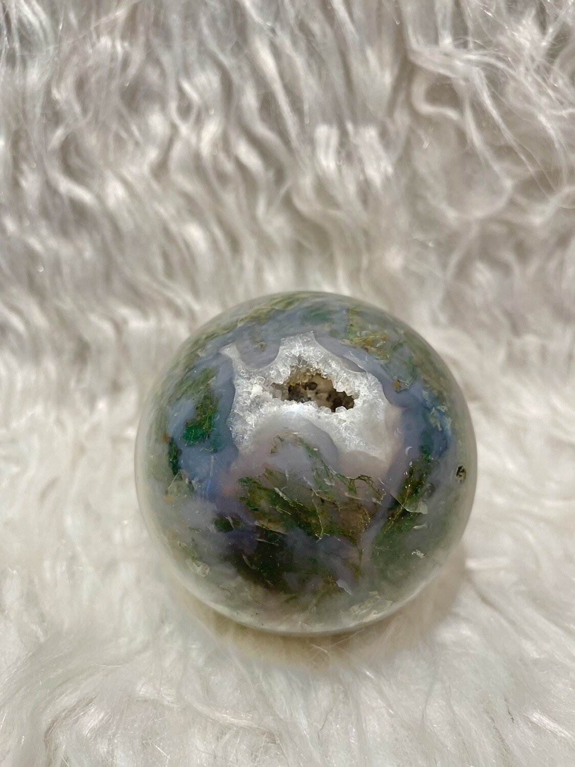 Gargoyle World Moss Agate Sphere