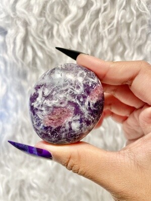 Starry Eggs Lepidolite &amp; Pink Tourmaline