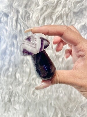 Dreamy Chevron Amethyst Mushrooms