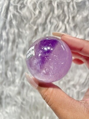 Lavender Rainbows Amethyst Sphere with Rainbow Confetti
