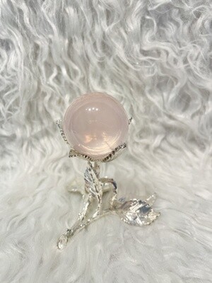 Starry Rose Star Rose Quartz Sphere