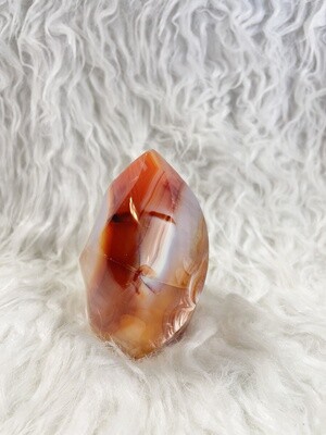 Fiery Eye Carnelian Orca Flame