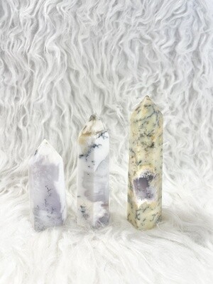 Snow Covered Branches Dendritic Agate Towers