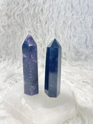 Starry Starry Night Lepidolite &amp; Blue Sandstone Towers