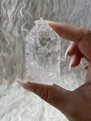 Rainbow Crackle Fire &amp; Ice Quartz