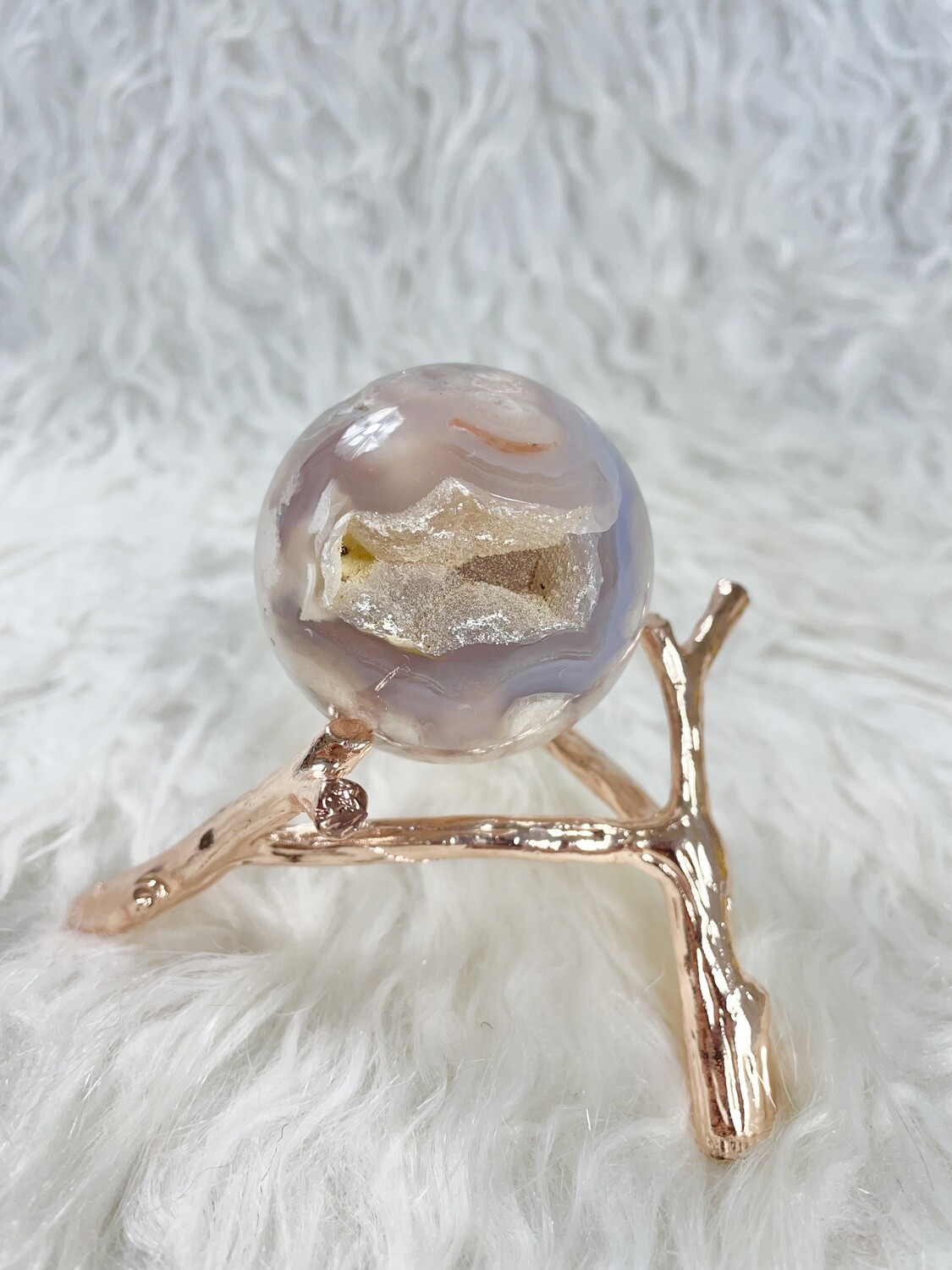 Immortal Flower Agate Sphere