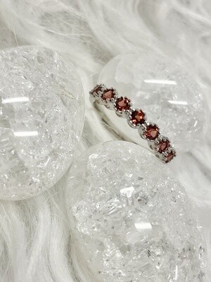 Simplicity Garnet Ring