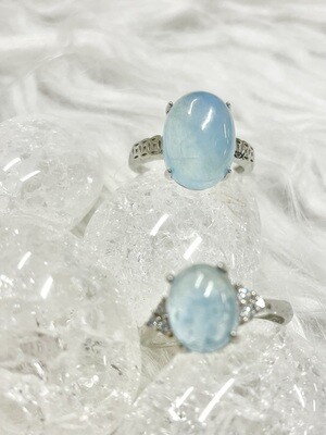 Gemmy Aquamarine Rings