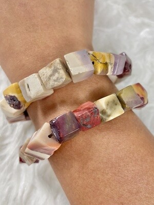 Mookaite Candy Cubes Bracelet