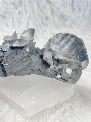 Glass Frisbee UFO Calcite Specimen