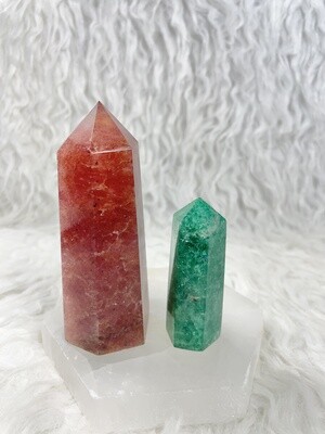 Sparkly Lights Red and Green Aventurine