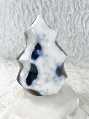 Ice Storm Orca Agate Flame