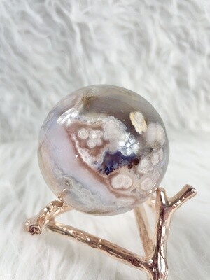 Multi-colored Flower Agate Sphere