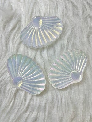 She Sells Seashells Aura Selenite Trinket Shell Dish