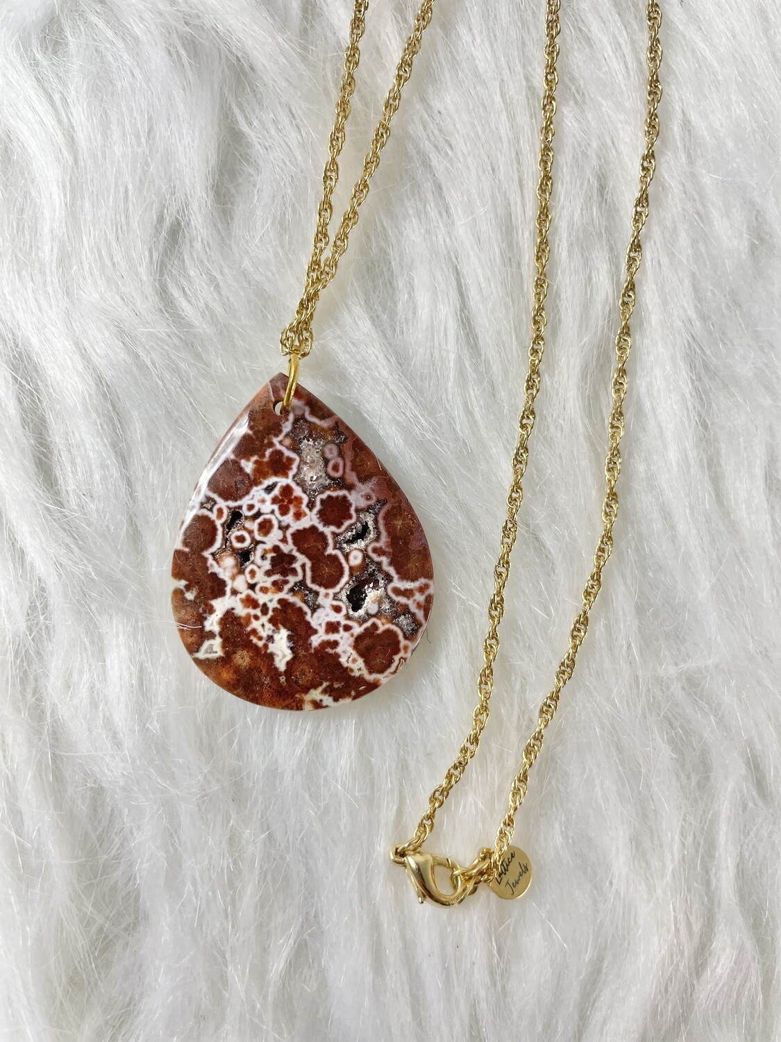 Druzylicious Red River Jasper Necklace