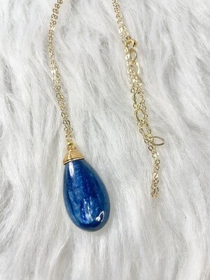 Electric Blue Kyanite Necklace