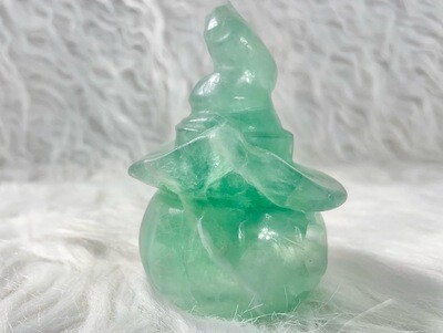 Green Fluorite Pumpkin