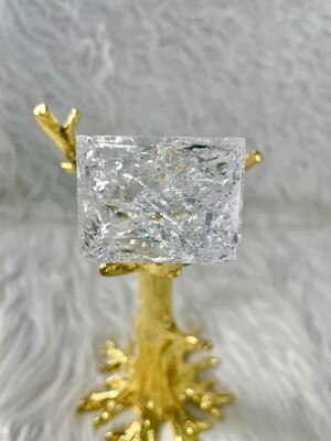 Transformational Rainbows Crackled Quartz Cube