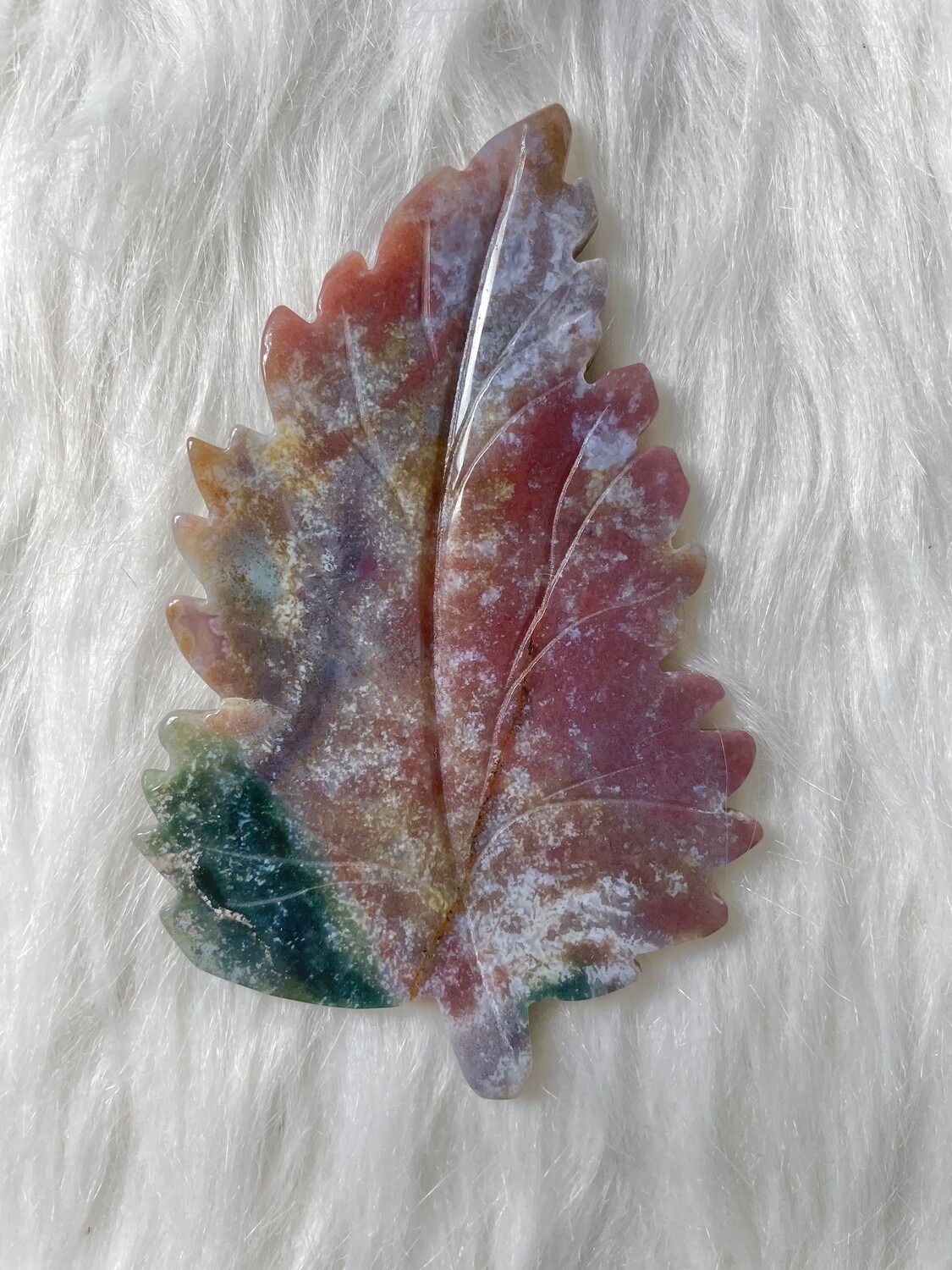 Single Ocean Jasper Leaf