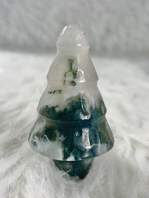 Snowy Moss Agate Tree