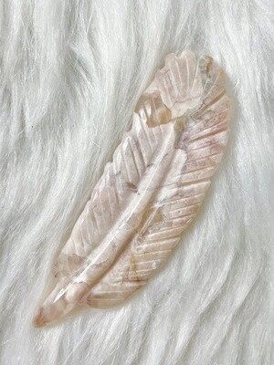 Faerie Flower Agate Feather