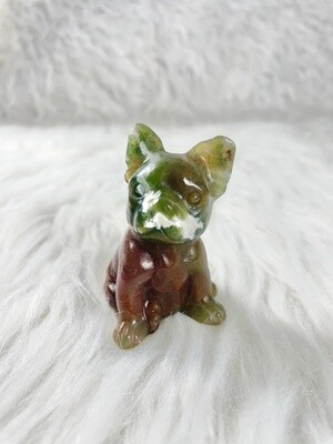 Milk Mustache Indian Moss Agate Frenchie