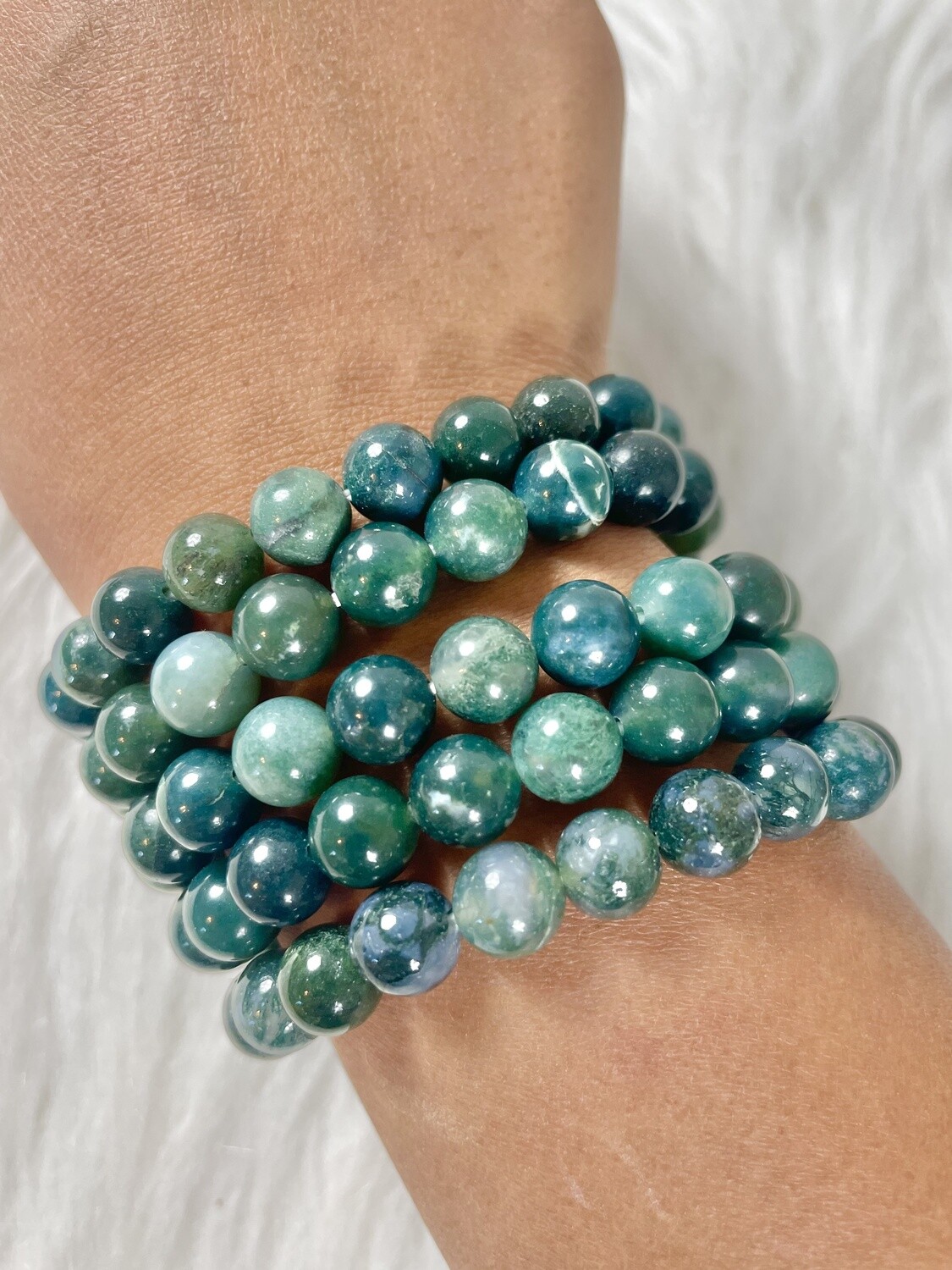 Moss Agate Bracelets