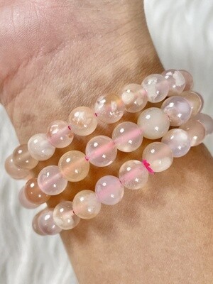 Flower Agate Bracelets